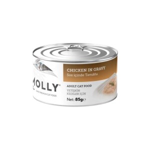 Molly Sos İçinde Tavuklu Yetişkin Kedi Konservesi 85 gr - Molly