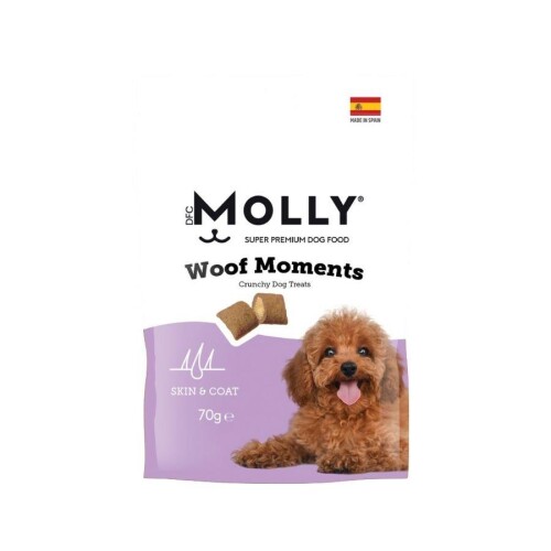 Molly Woof Moments Skin Coat Deri ve Tüy Bakımı Destekleyici Köpek Ödül Maması 70 gr - 1