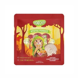 Moochie Creamy Tavuk Havuç ve Balkabaklı Sıvı Krema Kedi Ödülü 25x15 gr - Moochie