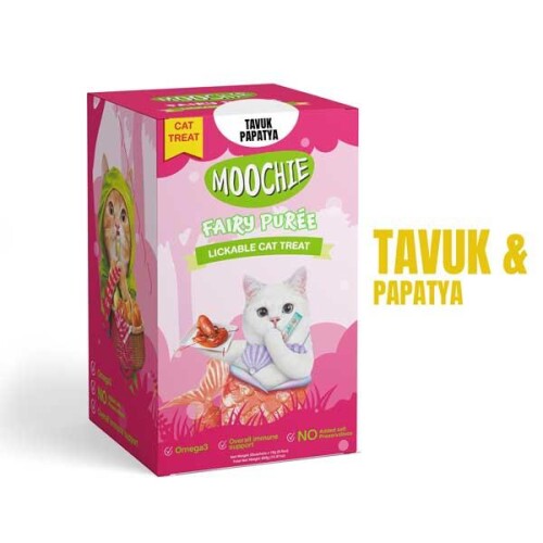 Moochie Creamy Tavuklu ve Papatyalı Sıvı Krema Kedi Ödülü 30x15 gr - 1