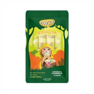 Moochie Creamy Tavuklu ve Papatyalı Sıvı Krema Kedi Ödülü 5x15 gr - Moochie