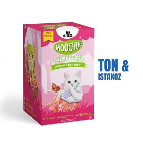 Moochie Creamy Ton Balıklı ve İstakozlu Sıvı Krema Kedi Ödülü 30x15 gr - 1