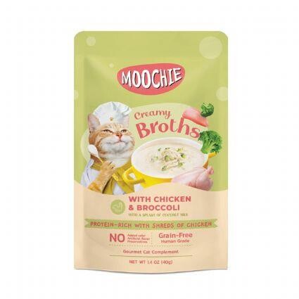 Moochie Tavuk ve Brokoli Kedi Çorbası 40 gr - 1