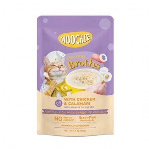 Moochie Tavuk ve Kalamarlı Kedi Çorbası 40 gr - Moochie