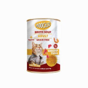 Moochie Ton Balıklı ve Karidesli Kedi Çorbası 135 ml - Moochie