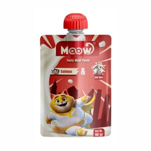 Moow Taze Somonlu ve Keçi Sütlü Kedi Et Ezmesi 90 gr - Moow