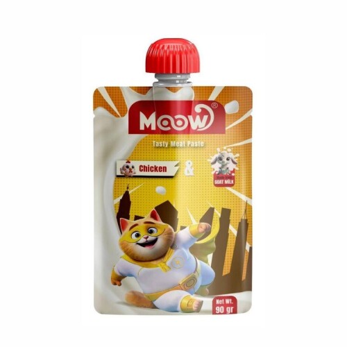 Moow Taze Tavuklu ve Keçi Sütlü Yavru Kedi Et Ezmesi 90 gr - 1