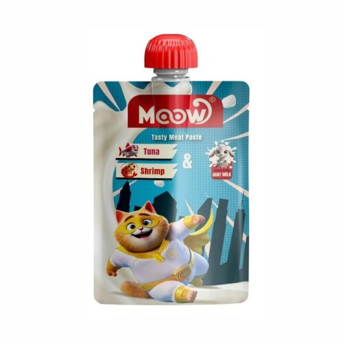 Moow Taze Ton Balıklı Karidesli ve Keçi Sütlü Kedi Et Ezmesi 90 gr - 1
