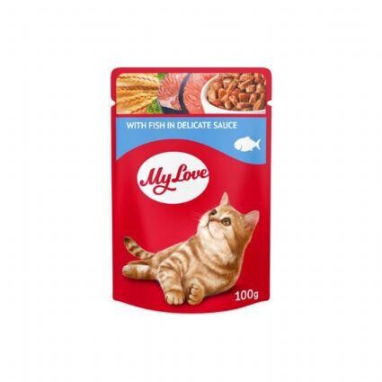 My Love Sos İçinde Balık Etli Pouch Kedi Maması 100 gr - 1
