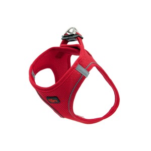 Natura Air Yumuşak Doku Köpek Bel Göğüs Tasması XL Kırmızı - Natura
