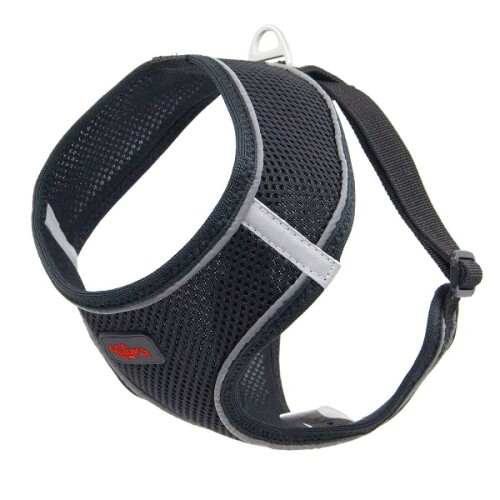 Natura Air Yumuşak Doku Köpek Bel Tasması XL Siyah - 1