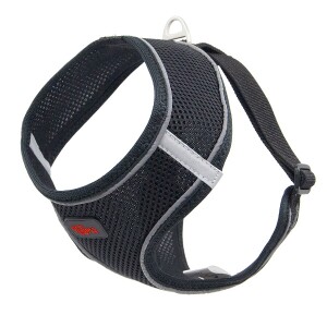 Natura Air Yumuşak Doku Köpek Bel Tasması XL Siyah - Natura