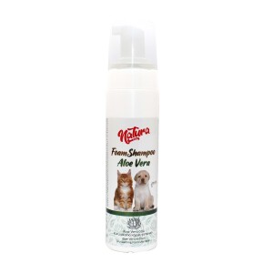 Natura Foam Aloe Vera Özlü Kedi ve Köpek İçin Köpük Şampuanı 200 ml - Natura