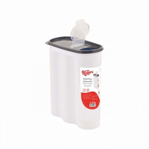 Natura Kedi Köpek Mama Saklama Kabı 6 lt - 1