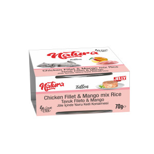 Natura Tavuk Fileto ve Mangolu Yavru Kedi Konservesi 70 gr - Natura