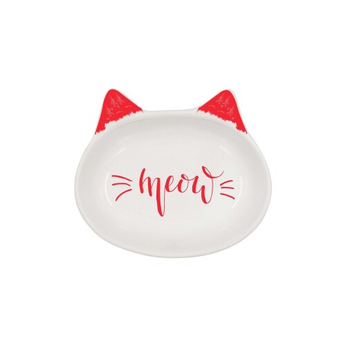 Natura Meow Kedi Seramik Mama Kabı 200 ml 14 cm - 1