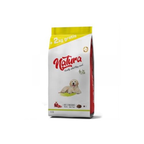 Natura Premium Kuzu Etli Narlı Düşük Tahıllı Yavru Köpek Maması 12 +2 kg - 1