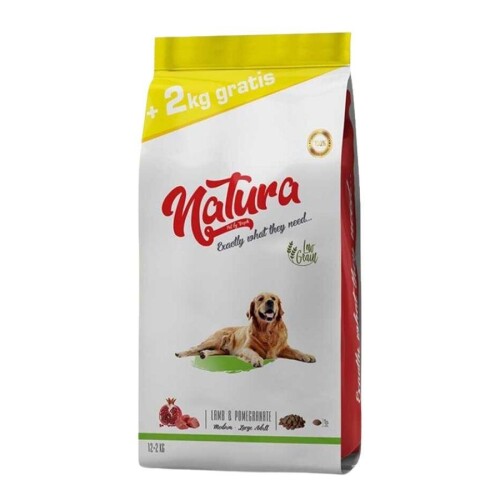 Natura Premium Kuzu Etli Yaban Mersinli Düşük Tahıllı Yetişkin Köpek Maması 12 kg - 1