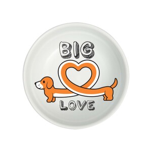 Natura Seramik Mama Kabı Dog Love 400 ml 15 cm - Natura