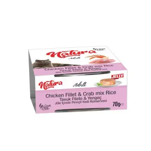 Natura Tavuklu Ve Yengeçli Yetişkin Kedi Konservesi 70 Gr - Natura