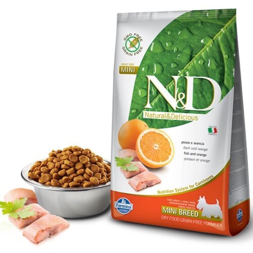 N&D Balık Portakal Mini Yetişkin Köpek Maması 7 kg - 1