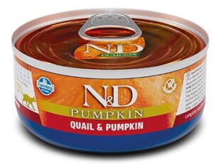 N&D Balkabaklı Tahılsız Bıldırcın Etli Yetişkin Kedi Konservesi 70 gr - N&D