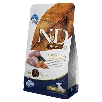 N&D Brown Kuzulu Spirulinalı Küçük Irk Yavru Köpek Maması 1,5 Kg - 1