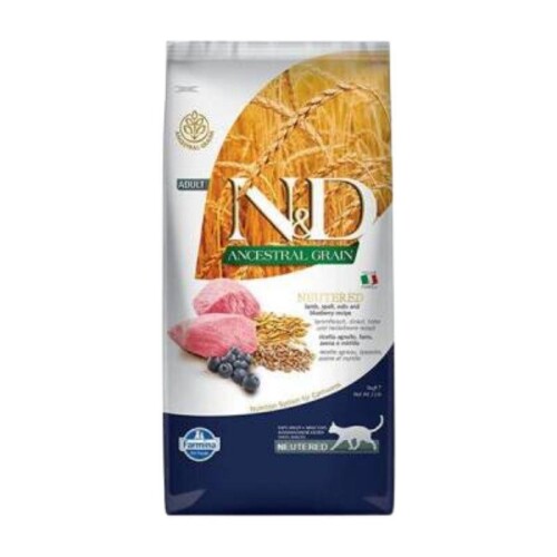 N&D Düşük Tahıllı Kuzulu Kısırlaştırılmış Kedi Maması 10 kg - 1