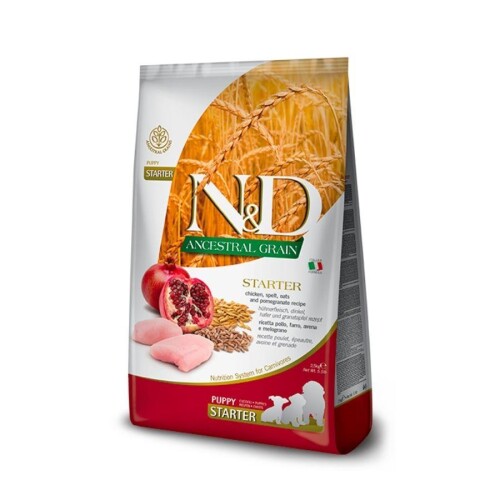 N&D Düşük Tahıllı Tavuklu Narlı Starter Anne ve Yavru Köpek Maması 2,5 kg - 1