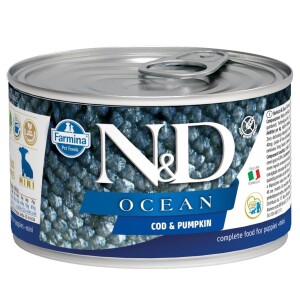 N&D Ocean Morina Balık ve Balkabaklı Köpek Konservesi 140 gr - N&D