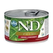N&D Prime Mini Tavuk ve Narlı Yetişkin Köpek Konservesi 140 gr - 1