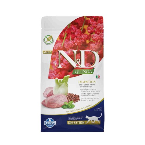 N&D Quinoa Digestion Kuzu Etli Yetişkin Kedi Maması 1,5 kg - 1