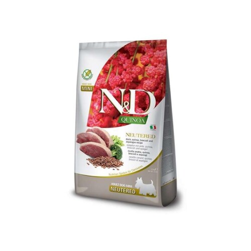 N&D Quinoa Neutered Mini Ördekli Kısırlaştırılmış Küçük Irk Köpek Maması 7 Kg - 1