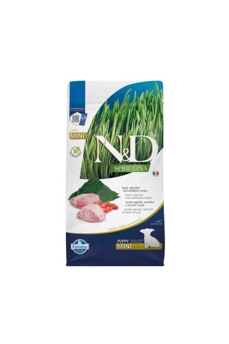 N&D Spirulina Takviyeli Kuzulu Küçük Irk Yavru Köpek Maması 2 kg - 1
