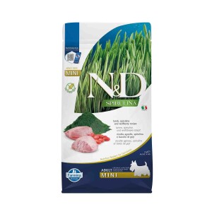 N&D Spirulina Takviyeli Tahılsız Kuzulu Küçük Irk Yetişkin Köpek Maması 2 kg - N&D