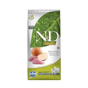 N&D Tahılsız Yaban Domuzlu Elmalı Orta ve Büyük Irk Yetişkin Köpek Maması 12 kg - N&D