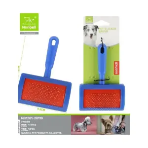 Nunbell Kedi ve Köpekler İçin Mavi İnce Telli Tarak S - Nunbell