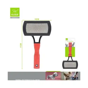 Nunbell Kedi ve Köpekler İçin Plastik Saplı Çift Taraflı Tarak - Nunbell