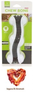 Nunbell Köpek Oyuncağı Izgara Et Aromalı Dolgulu Kemik Large 16 cm - Nunbell