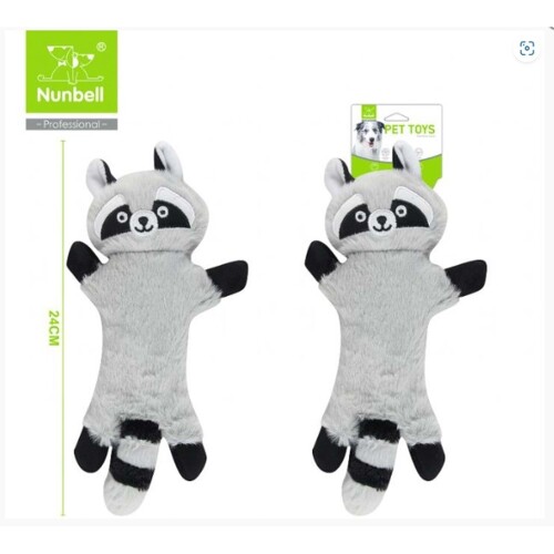 Nunbell Köpek Oyuncağı Peluş Rakun 24 cm - 1