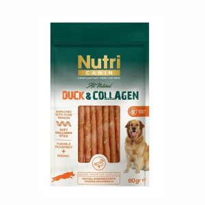 Nutri Canin Collagen Ördek Etli Yumuşak Çubuk Köpek Ödülü 80 gr - Nutri Canin