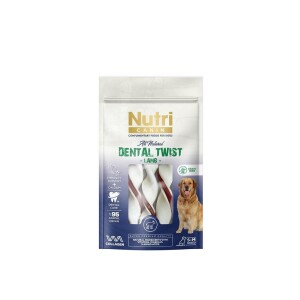 Nutri Canin Rawhide Kuzu Eti Sargılı Kemik Köpek Ödülü 80 Gr - Nutri Canin