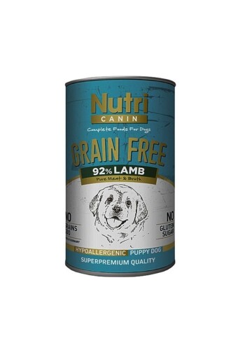 Nutri Canin Tahılsız Kuzulu Yavru Köpek Konservesi 400 Gr - 1
