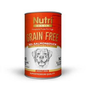 Nutri Canine Tahılsız Somonlu Ördekli Köpek Konservesi 400 Gr - Nutri Canin