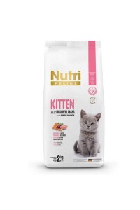Nutri Feline Kitten Tahılsız Somonlu Yavru Kedi Maması 2 kg - Nutri Feline