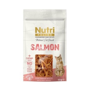 Nutri Feline Somon Ve Kedi Otlu Kedi Ödül Maması 50gr - Nutri Feline