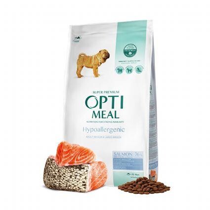 Optimeal Süper Premium Somonlu Orta ve Büyük Irk Yetişkin Hipoalerjenik Köpek Maması 4 kg - 1