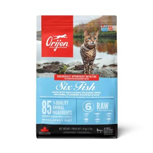 Orijen Cat Six Fish Tahılsız 6 Balıklı Yetişkin Kedi Maması 1,8 kg - Orijen