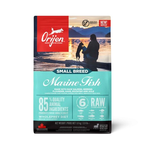 Orijen Marine Fish Tahılsız Balıklı Yetşkin Küçük Irk Köpek Maması 1,8 kg - 1