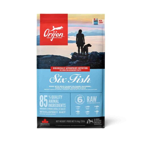 Orijen Six Fish 6 Balıklı Tahılsız Yetişkin Köpek Maması 11,4 kg - 1